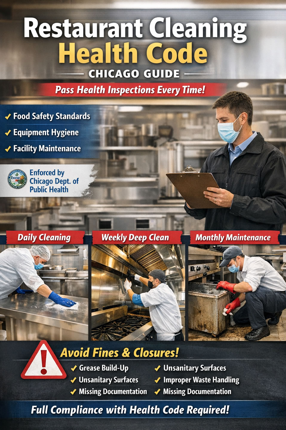 restaurant cleaning health code requirements
