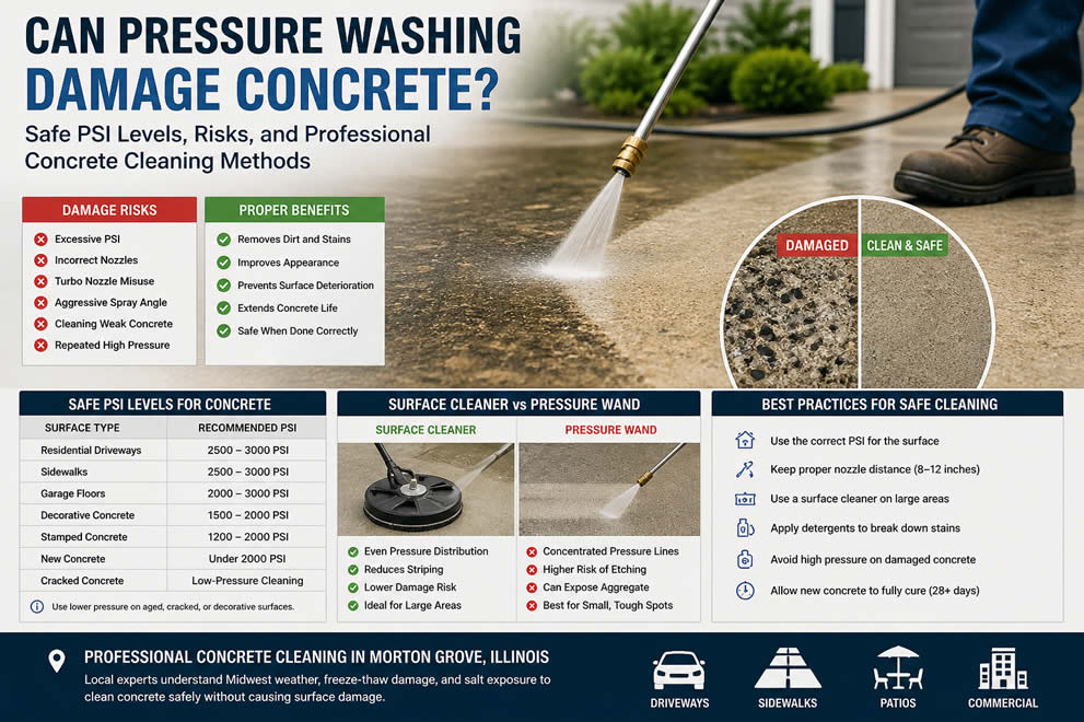 Pressure Washing Damage