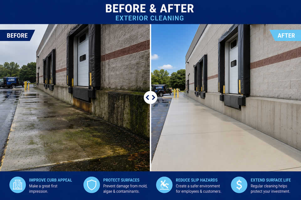 Commercial Exterior Pressure Washing Chicago