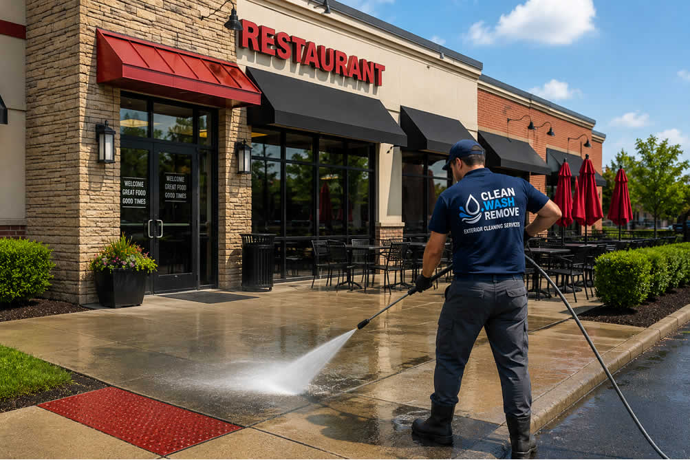 Restaurant Exterior Cleaning 1