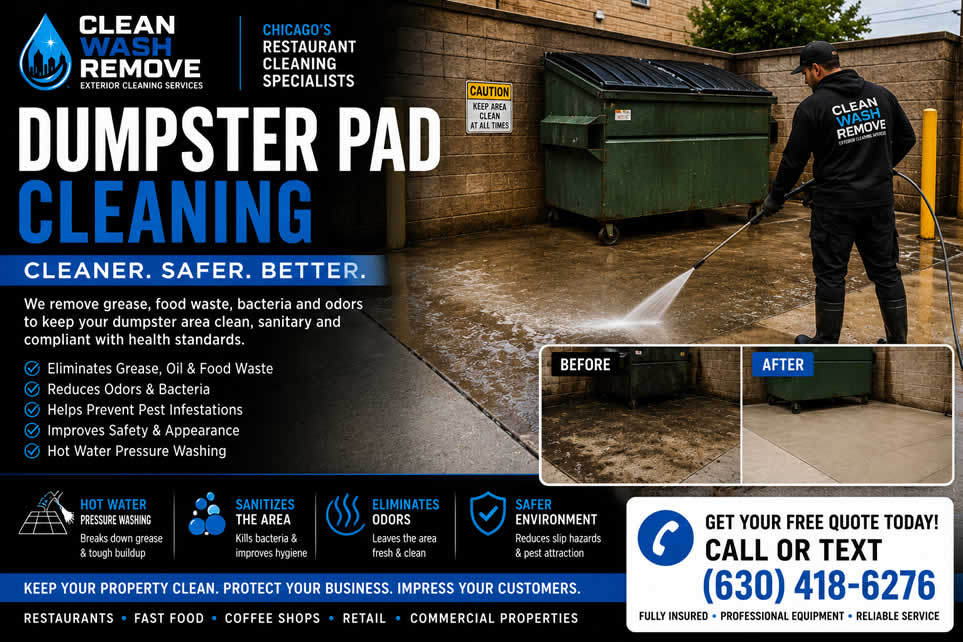 Dumpster pad cleaning Chicago