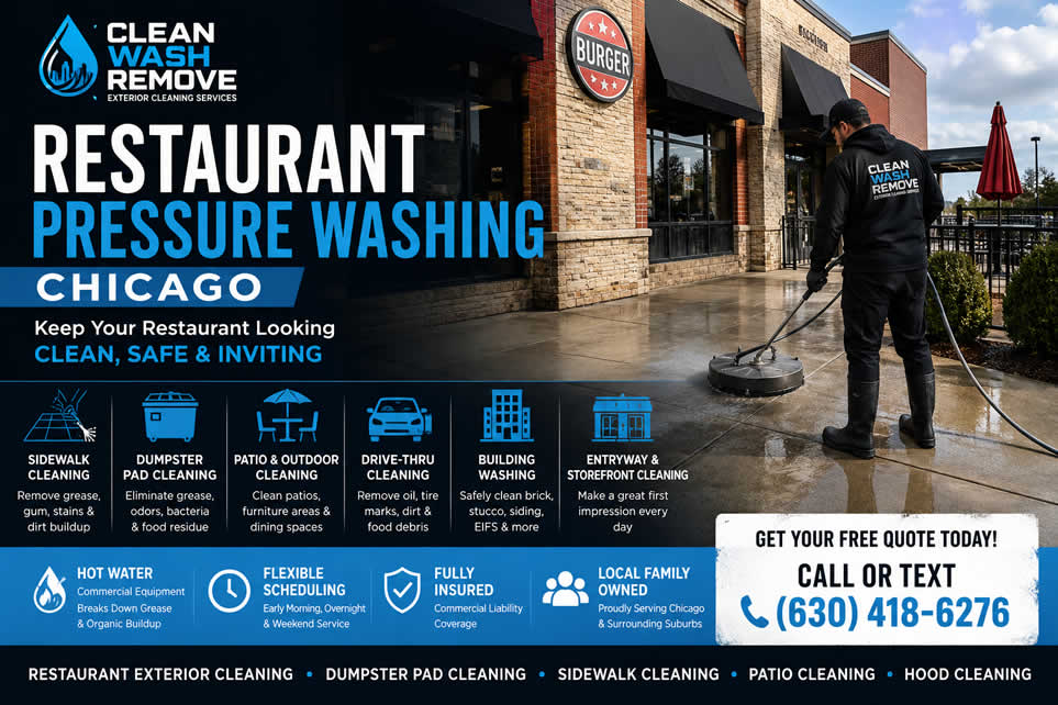 Restaurant pressure washing Chicago