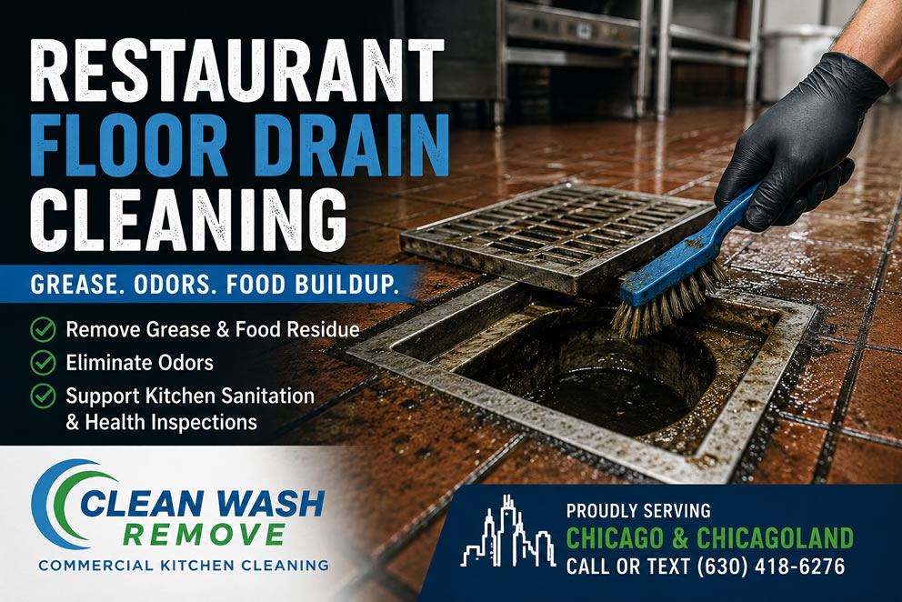 Restaurant Floor Drain Cleaning: Grease, Odors & Food Build