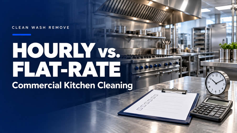 Hourly vs. Flat-Rate Commercial Kitchen Cleaning