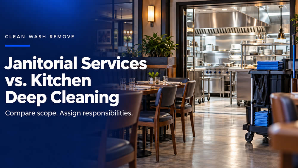 Janitorial Services vs. Commercial Kitchen Deep Cleaning